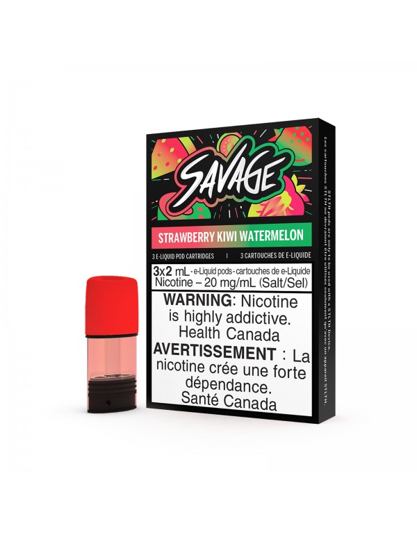 Strawberry Kiwi Watermelon - Savage STLTH Pods