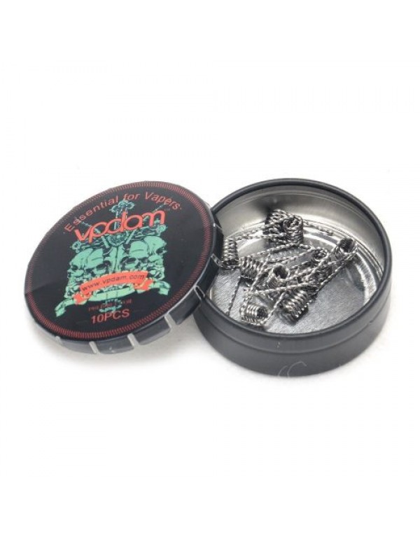 VPDAM Flat Twisted prebuilt coils 0.36 ohm